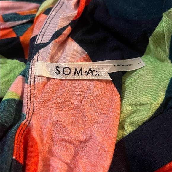 Soma Multicolor Layered Rayon Blend Maxi-Dess - Picture 8 of 8